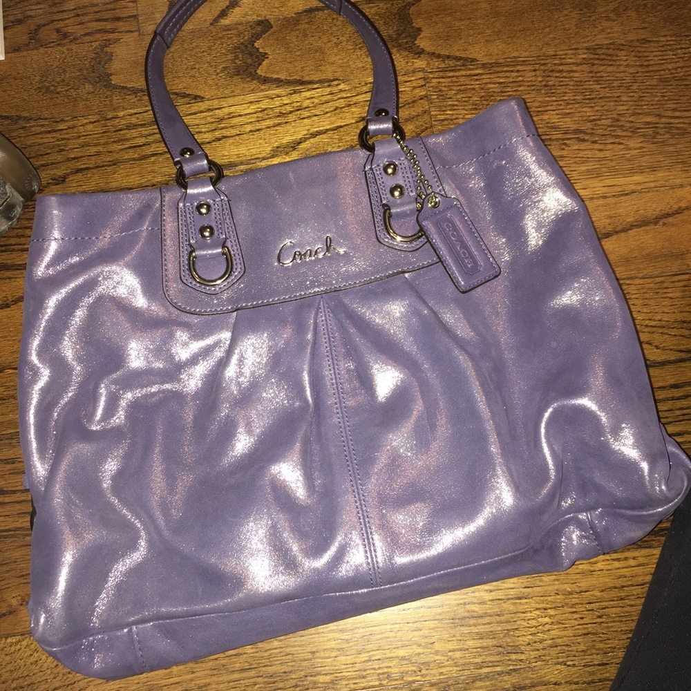 COPY - Purple coach bag *reserved for vannipants*